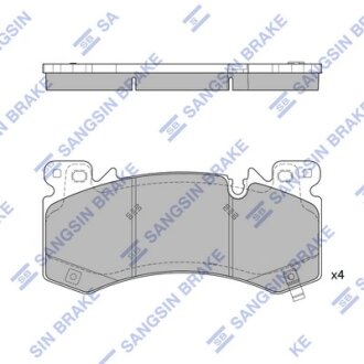Колодки гальмівні передні Chevrolet Tahoe (22-), GMC Yukon (22-), Cadillac Escalade (22-) HI-Q Hi-Q (SANGSIN) SP4546