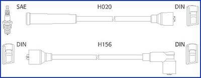 DAEWOO К-кт высоковольтных проводов Matiz,Tico HITACHI 134227