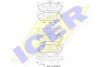 Комплект гальмівних колодок (дискових) ICER 181392 (фото 2)