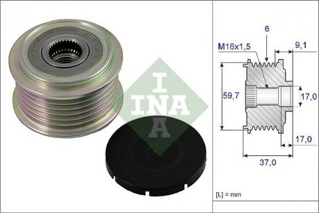 Шкив приводного пояса INA 535 0017 10