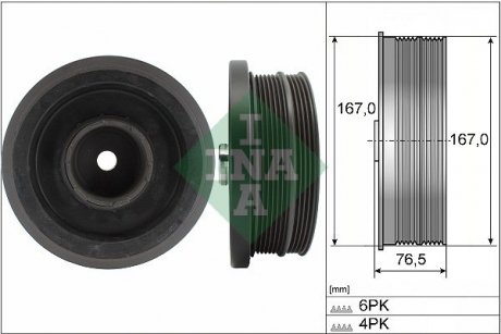 Шкив приводного пояса INA 544 0082 10