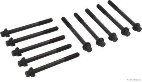 Комплект болтів з головкою системи TORX з чорного металу JAKOPARTS J1285007