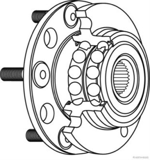 Ступица колеса в сборе JAKOPARTS J4713045