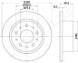 CITROEN Диск тормозн.задн.Jumper,Fiat Ducato,Peugeot Boxer 2.2/2.0HDI 06- JAPANPARTS DP-0217 (фото 1)