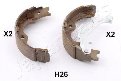 Колодки ручного тормоза HYUNDAI TUCSON 11/10 - 12/13,IX35 (LM, EL, ELH) 04/10 -12/13,KIA SPORTAGE (SL) 02/11 - JAPANPARTS GF-H26AF