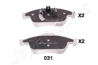 RENAULT Тормозные колодки передн.Duster,Megane 09- JAPANPARTS PA-031AF