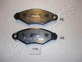 NISSAN Тормозные колодки передн. Kubistar 03-,Renault Kangoo 97- JAPANPARTS PA-114AF