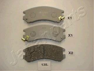 SUZUKI Тормозн.колодки передн.Swift 90- JAPANPARTS PA-135AF