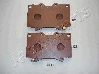 TOYOTA Тормозные колодки передн.Land Cruiser 100 98- JAPANPARTS PA-268AF