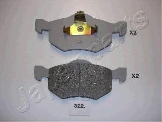 MAZDA Тормозные колодки пер.Tribute, FORD Maverick 01- JAPANPARTS PA-322AF