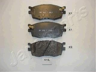 HYUNDAI Колодки тормозн.передн. Kia Rio 05-, Accent 06- JAPANPARTS PA-K12AF