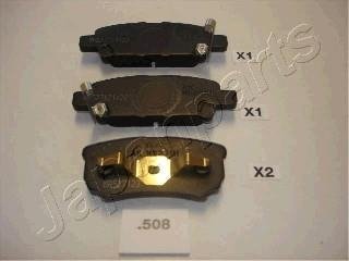 MITSUBISHI Тормозные колодки задние Lancer,Outlander 03- JAPANPARTS PP-508AF