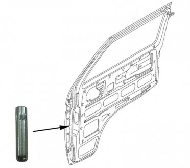 VW Стержень-держатель навеса двери T4, Passat, Golf,Seat JP GROUP 1187450100 (фото 1)