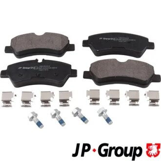Комплект тормозных колодок, дисковый тормоз JP GROUP 1563701810