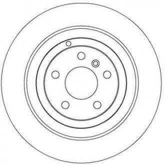 Гальмівний диск задній Mercedes M-Class (W164), R-Class (W251, V251) (2005->) Jurid 562324J