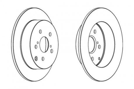 Гальмівний диск задній Toyota Corolla (E12) Jurid 562415JC