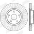Тормозной диск передний Toyota Auris, Avensis, Corolla Verso Jurid 562430JC (фото 2)