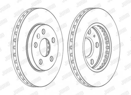 Гальмівний диск передній Chevrolet Malibu / Opel Insignia A Jurid 562460JC1