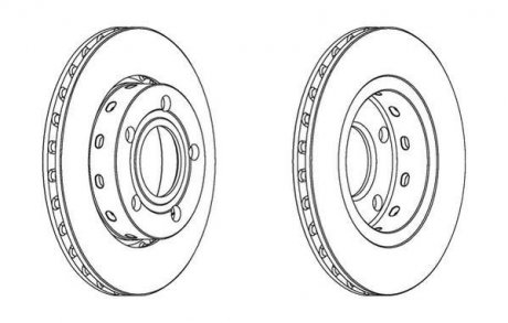 Гальмівний диск задній Audi A4 / VW Passat (3B2,3B3,3B5,3B6) Jurid 562516JC