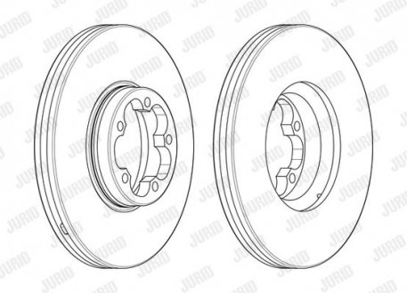 Тормозной диск передний Ford Transit Jurid 563122J1