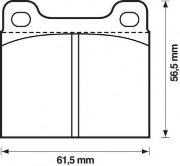 Тормозные колодки передние Mercedes Opel / Audi / BMW / Ford / Volvo / Porsche Jurid 571279J