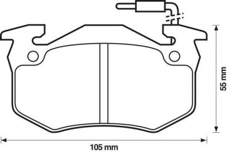 RENAULT Тормозные колодки передние Rapid,Super 5,Twingo 1.2 93- Jurid 571331J