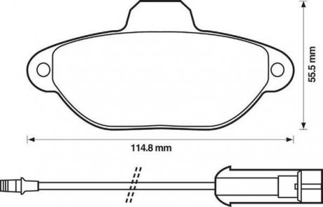 Гальмівні колодки передні Fiat Cinquecento, Palio, Punto, Seicento / Lancia Jurid 571523J