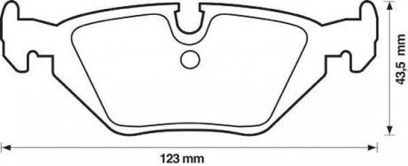 Гальмівні колодки задні BMW 3-Series, Z1, Z3, Z4 Jurid 571527J