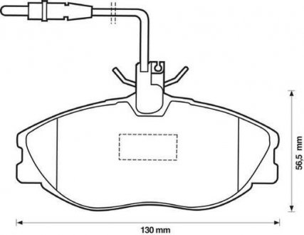 Тормозные колодки передние Citroen ZX, Xsara / Peugeot 306, 406, 607 Jurid 571898J