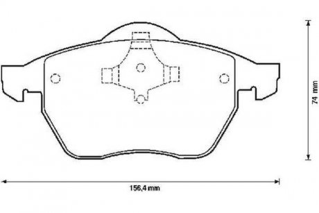 Колодки тормозные передние SHARAN,FORD GALAXY 95- Jurid 571900J