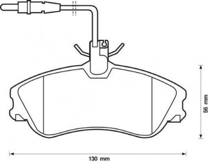 Гальмівні колодки передні Citroen Berlingo, Xsara / Peugeot 306, Partner Jurid 571919J