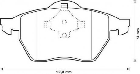 Тормозные колодки передние Audi A3, TT / Seat Toledo / Skoda Octavia / VW Golf III, Vento Jurid 571935J