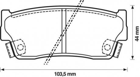 SUZUKI Тормозные колодки передн.Vitara 1,6 88- Jurid 572166J