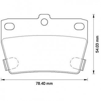 Гальмівні колодки задні Toyota RAV-4 II Jurid 572488J