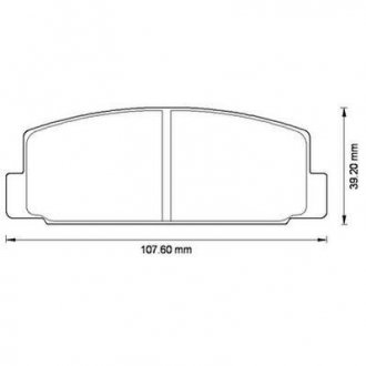 Гальмівні колодки задні Mazda 323, 6, 626, Premacy, RX-7 Jurid 572490J