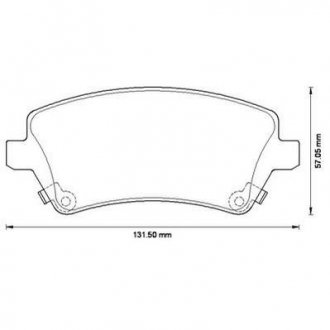 Гальмівні колодки передні Toyota Corolla (2001->) Jurid 572491J