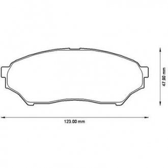 MITSUBISHI Тормозные колодки передн.Pajero Pinin 94- Jurid 572499J (фото 1)