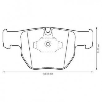 Гальмівні колодки передні Land Rover Range Rover III Jurid 572507J