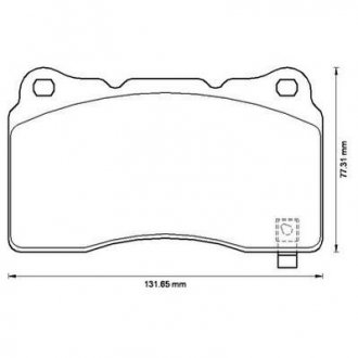 Гальмівні колодки передні Honda/ Mitsubishi/ Opel/ Renault / Saab/ Subaru/ Tesla/ Volvo Jurid 572508J