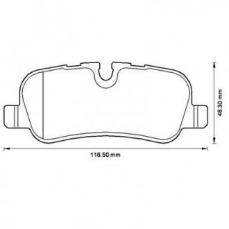 LANDROVER Тормозные колодки задн.Range Rover Sport 05-,Discovery 04- Jurid 572522J