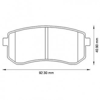 HYUNDAI Тормозные колодки задн.i10 08-,Kia Picanto 04- Jurid 572527J