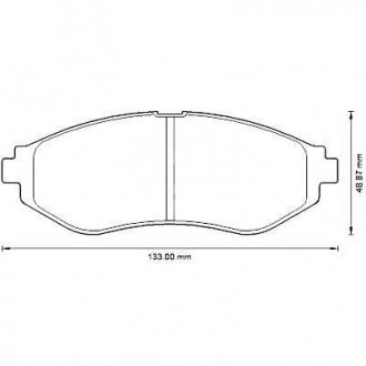 CHEVROLET Тормозные колодки передн.Aveo 05- Jurid 572539J