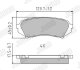 TOYOTA Тормозные колодки дисковые задн.Land Cruiser 98- Jurid 572548J (фото 3)