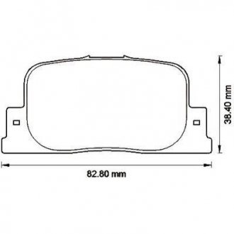 Гальмівні колодки задні Toyota Camry, Caldina, Opa, Prius Jurid 572559J