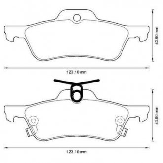 Тормозные кол. зад. Toyota Yaris 05- Jurid 572588J