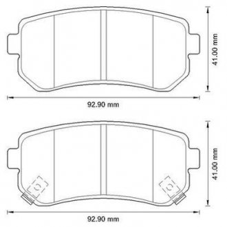 Колодки тормозные дисковые Jurid 572590JC