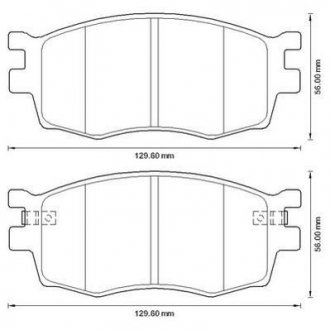 Тормозные колодки передние Hyundai Accent III, i20 I / KIA Rio II Jurid 572593J