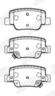TOYOTA Тормозные колодки задн. VERSO 09- Jurid 572623J