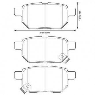 Колодки тормозные дисковые Jurid 572632J