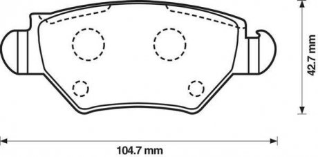 OPEL Колодки тормозные задние ASTRA 1.2-2.0 98- Jurid 573010J